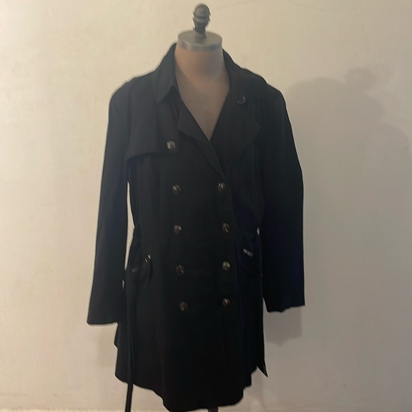 Asos military style, tie waist, black jacket - Picture 5 of 8